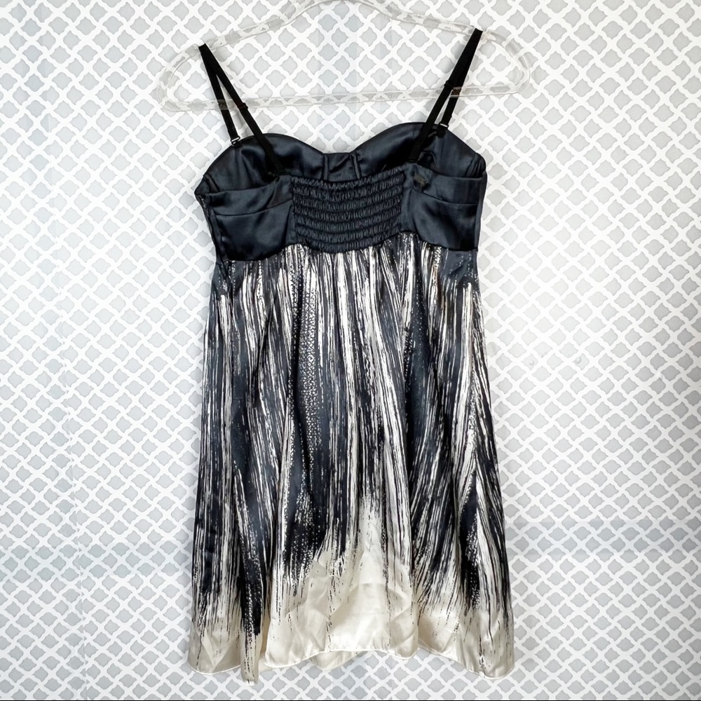 EUC Guess Y2K Ivory Black Studded Bustier Mini Dress - Picture 8 of 11